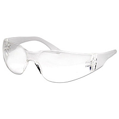 Boardwalk Safety Glasses, Clear Frame/Clear Lens, Anti-Fog, Polycarbonate, Dozen (BWK00022)