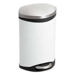 Safco Step-On Medical Receptacle, 3 gal, White (9901WH)