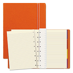 Filofax Notebook, 1 Subject, Medium/College Rule, Orange Cover, 8.25 x 5.81, 112 Sheets (B115010U)