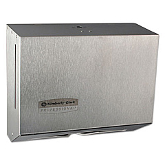 Kimberly-Clark Professional* Windows Scottfold Compact Towel Dispenser, 10.6 x 4.75 x 9, Stainless Steel (09216)