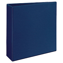 Avery Durable View Binder with DuraHinge and Slant Rings, 3 Rings, 3" Capacity, 11 x 8.5, Blue (17044)