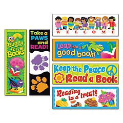TREND Bookmark Combo Packs, Celebrate Reading Variety #1, 2 x 6, 216/Pack (T12906)
