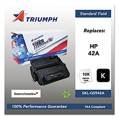Triumph 751000NSH0180 Remanufactured Q5942A (42A) Toner, 10,000 Page-Yield, Black