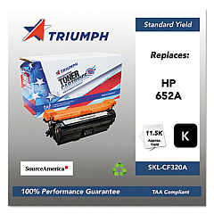 Triumph 751000NSH1598 Remanufactured CF320A (652A) Toner, 11,500 Page-Yield, Black
