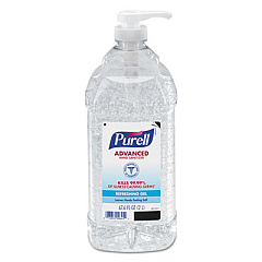 PURELL Advanced Refreshing Gel Hand Sanitizer, 2 L Pump Bottle, Clean Scent, 4/Carton (962504CT)