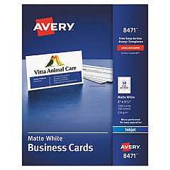 Avery 8471 Standard Printable Microperforated Business Cards