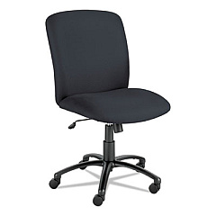 Safco Uber Big/Tall Series High Back Chair, Fabric, Supports Up to 500 lb, 19.5" to 23.5" Seat Height, Black (3490BL)
