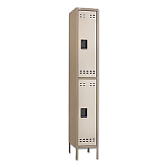 Safco Double-Tier Locker, 12w x 18d x 78h, Two-Tone Tan (5523TN)