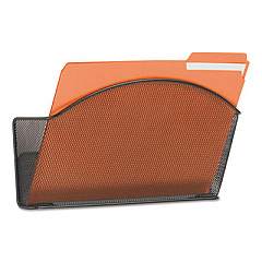 Safco Onyx Mesh Wall Pocket, Letter Size, Black, 12" x 3" x 9", Black (5651BL)