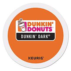 Dunkin Donuts K-Cup Pods, Dunkin' Dark Roast, 24/Box (0849)