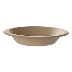 Eco-Products Wheat Straw Dinnerware, Bowl, 12 oz, 6" dia, 1,000/Carton (EPBW12)