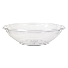 Eco-Products Salad Bowls, 48 oz, 9.5" Diameter x 2.5"h, Clear, 300/Carton (EPSBS48BASE)