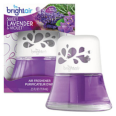 BRIGHT Air Scented Oil Air Freshener Sweet Lavender and Violet, 2.5 oz, 6/Carton (900288CT)