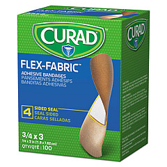 Curad General Purpose Bandages, 0.75 x 3, 100/Box (NON25650)