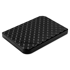 Verbatim Store N Go Portable Hard Drive, 2 TB, USB 3.0, 5,400 rpm, Black (53177)