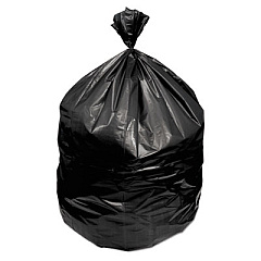GEN Waste Can Liners, 60 gal, 1.2 mil, 38" x 58", Black, 100/Carton (GEN385815)