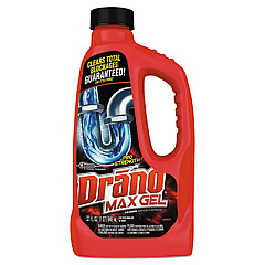 Drano Max Gel Clog Remover, 32 oz Bottle, 12/Carton (694768)