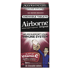 Airborne Immune Support Chewable Tablets, 32 Tablets per box (97970)