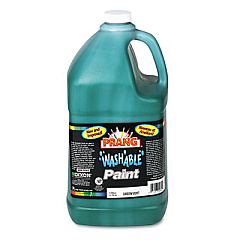 Prang Washable Paint, Green, 1 gal Bottle (10604)