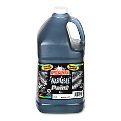 Prang Washable Paint, Black, 1 gal Bottle (10609)