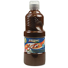 Prang Washable Paint, Brown, 16 oz Dispenser-Cap Bottle (10708)