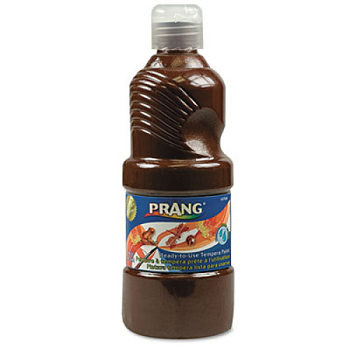 Prang Washable Paint, Brown, 16 oz Dispenser-Cap Bottle (10708)