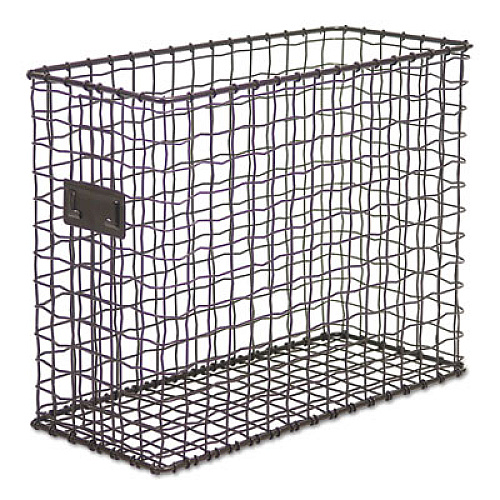 Universal Vintage Wire Mesh File Holder, Top Loading, 6 x 13.63 x 10.13, Vintage Bronze (UNV20064)