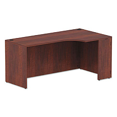 Alera Valencia Corner Credenza Shells, 65w x 35.38d x 29.5h, Right, Medium Cherry (ALEVA25R6636MC)