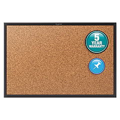 Quartet Classic Series Cork Bulletin Board, 60x36, Black Aluminum Frame (2305B)