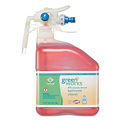 Green Works Bathroom Cleaner Concentrate, 101 oz Bottle, 2/Carton (31752)