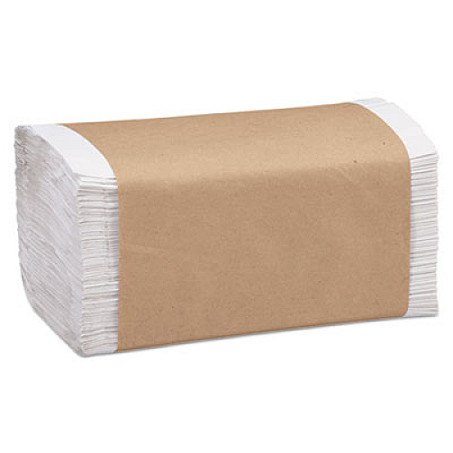 Marcal PRO 100% Recycled Folded Paper Towels, 1-Ply, 8.62 x 10.25, White, 334/Pack, 12 Packs/Carton (P6002B)