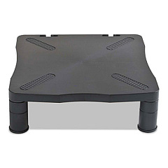 Kelly Computer Supply Monitor Stand, 13.25" x 13.5" x 2" to 4", Black, Supports 60 lbs (10367)
