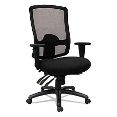 Alera Etros Series High-Back Multifunction Seat Slide Chair, Supports Up to 275 lb, 19.01" to 22.63" Seat Height, Black (ALEET4117)