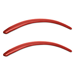 Alera Neratoli Series Replacement Arm Pads, Faux Leather, 1.77w x .59d x 15.15h, Red, 1 Pair (ALENRAP39)