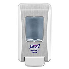 PURELL FMX-20 Soap Push-Style Dispenser, 2,000 mL, 6.5 x 4.68 x 11.66, White, 6/Carton (523006)