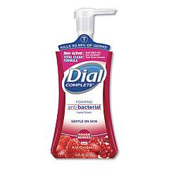 Dial Antibacterial Foaming Hand Wash, Power Berries, 7.5 oz Pump Bottle, 8/Carton (03016CT)
