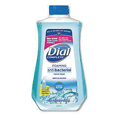 Dial Antibacterial Foaming Hand Wash, Spring Water Scent, 32 oz Bottle, 6/Carton (09027CT)