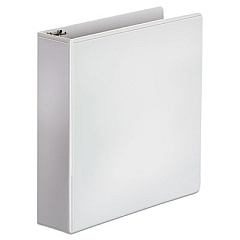 Office Impressions Economy Round Ring View Binder, 3 Rings, 2" Capacity, 11 x 8.5, White (OFF82235)