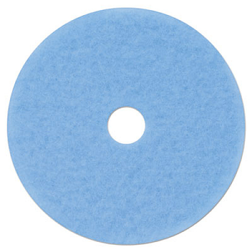 3M Hi-Performance Burnish Pad 3050, 21" Diameter, Sky Blue, 5/Carton (59829)