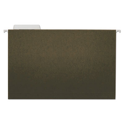 Universal Hanging File Folders, Legal Size, 1/3-Cut Tabs, Standard Green, 25/Box (UNV14213)