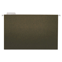 Universal Hanging File Folders, Legal Size, 1/5-Cut Tabs, Standard Green, 25/Box (UNV14215)