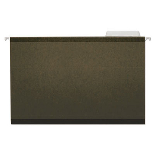 Universal Deluxe Reinforced Recycled Hanging File Folders, Legal Size, 1/3-Cut Tabs, Standard Green, 25/Box (UNV24213)