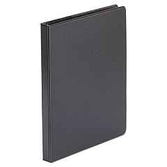 Universal Economy Non-View Round Ring Binder, 3 Rings, 0.5" Capacity, 11 x 8.5, Black (UNV30401)