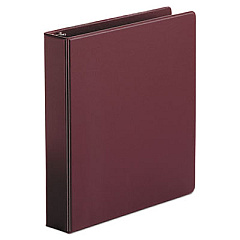 Universal Economy Non-View Round Ring Binder, 3 Rings, 1.5" Capacity, 11 x 8.5, Burgundy (UNV33406)