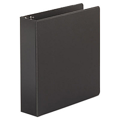 Universal Economy Non-View Round Ring Binder, 3 Rings, 2" Capacity, 11 x 8.5, Black (UNV34401)