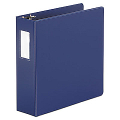 Universal Economy Non-View Round Ring Binder, 3 Rings, 3" Capacity, 11 x 8.5, Royal Blue (UNV35412)