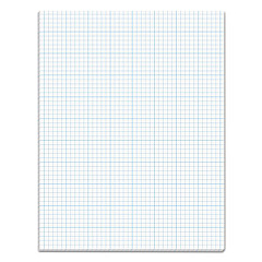 TOPS Cross Section Pads, Cross-Section Quadrille Rule (5 sq/in, 1 sq/in), 50 White 8.5 x 11 Sheets (35051)