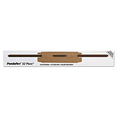 Pendaflex E-Z Place Self-Adhesive Fasteners, 2" Capacity, 2.88" Center to Center, Brown/White, 48/Pack (99372)