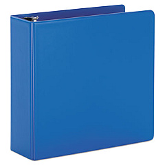 Cardinal SuperStrength Locking Slant-D Ring Binder, 3 Rings, 4" Capacity, 11 x 8.5, Blue (11842)