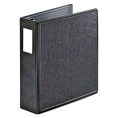 Cardinal SuperLife Easy Open Locking Slant-D Ring Binder, 3 Rings, 3" Capacity, 11 x 8.5, Black (14032)